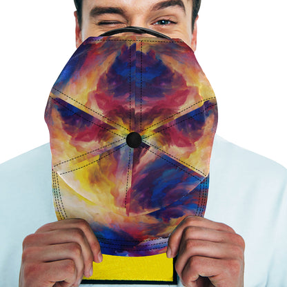 Vortex Twist Swirl Water Color Design Snapback Cap