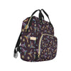 Hummingbird Pattern Print Design 04 Diaper Bag Backpack