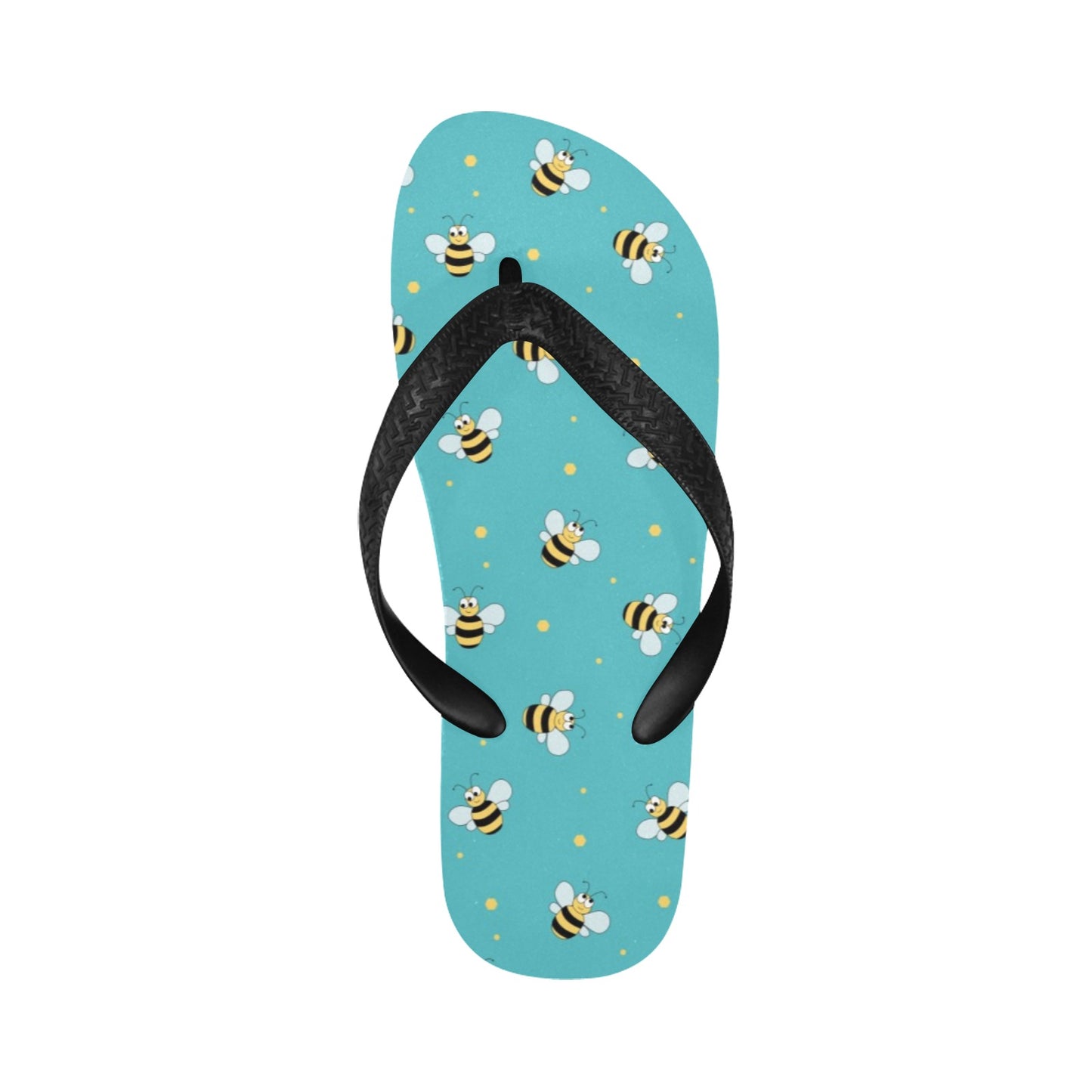 Bee With Dot Print Design LKS309 Flip Flops