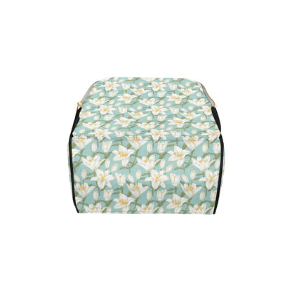 Lily Pattern Print Design LY09 Diaper Bag Backpack