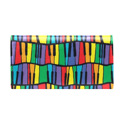 Piano Print Design LKS402 Women's Trifold Wallet