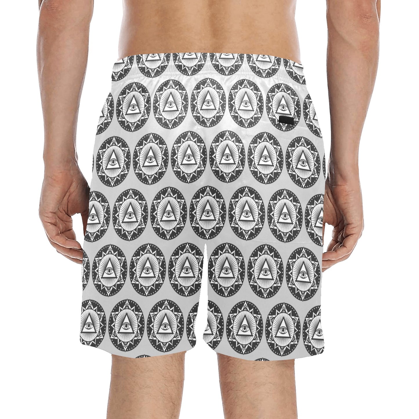 Third Eye Print Design LKS301 Men's Swim Trunks Beach Shorts