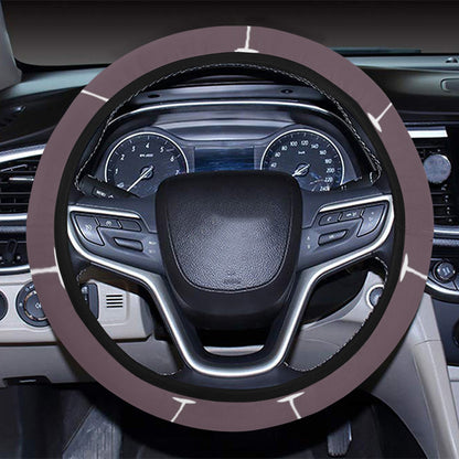 Wine Glass Pattern Print Design LKS305 Steering Wheel Cover with Elastic Edge