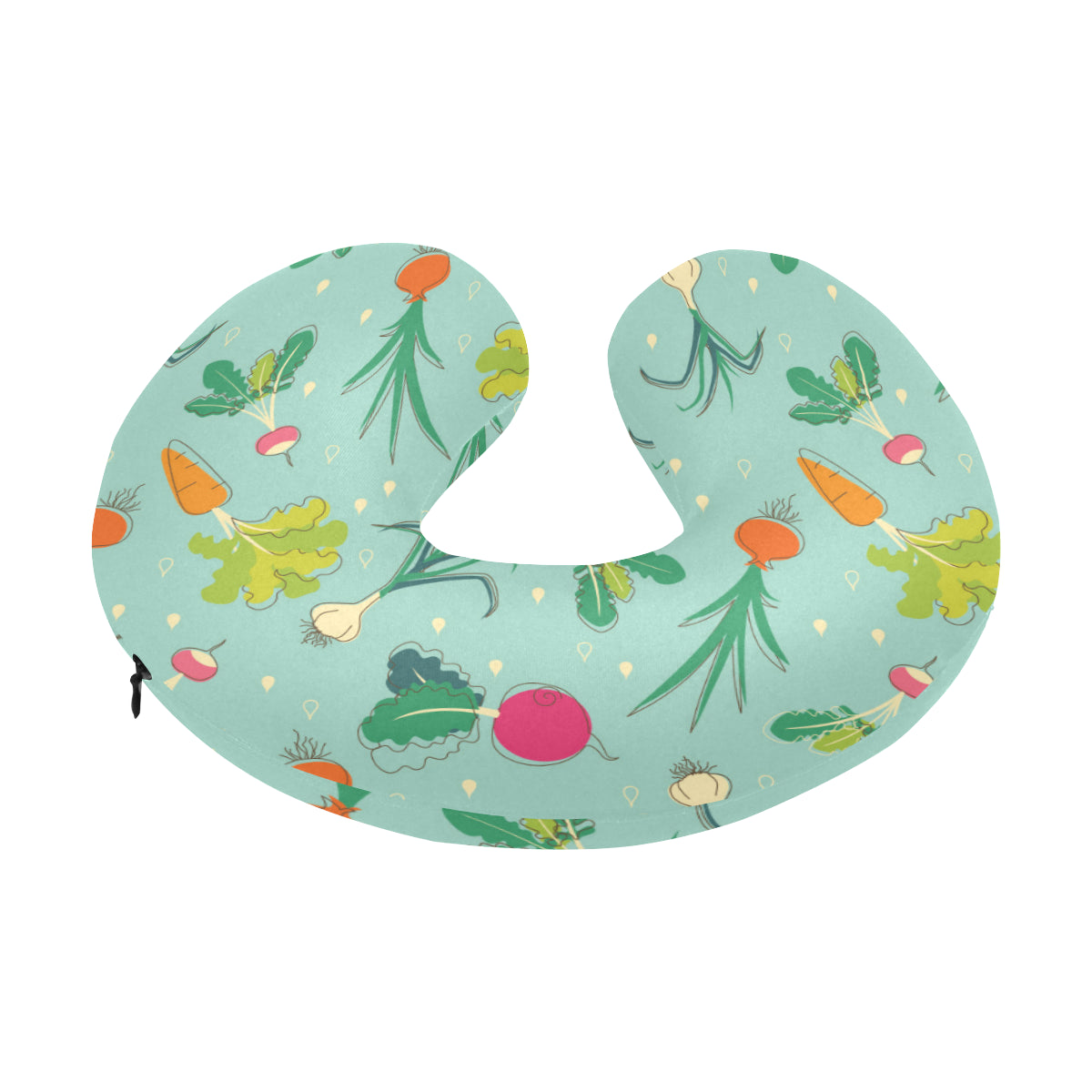Radish Pattern Print Design A01 U-Shaped Travel Neck Pillow