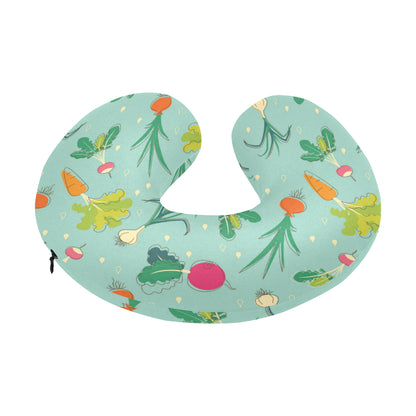 Radish Pattern Print Design A01 U-Shaped Travel Neck Pillow