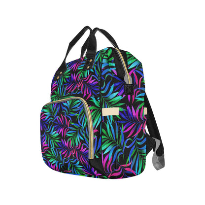 Tropical Flower Pattern Print Design TF010 Diaper Bag Backpack