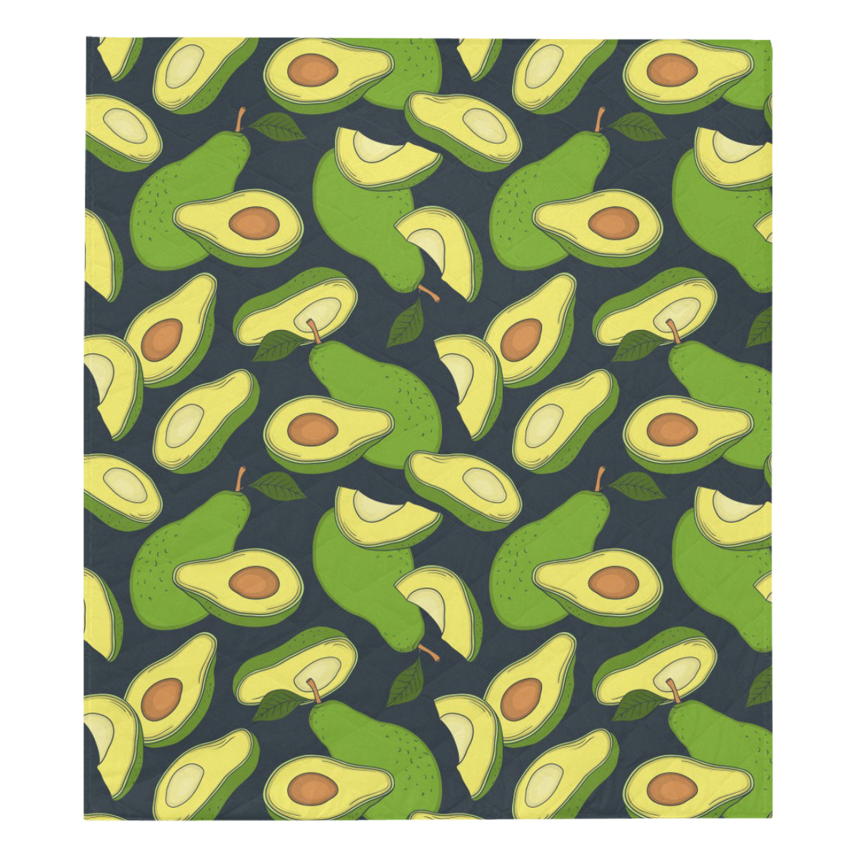Avocado Pattern Print Design AC013 Premium Quilt