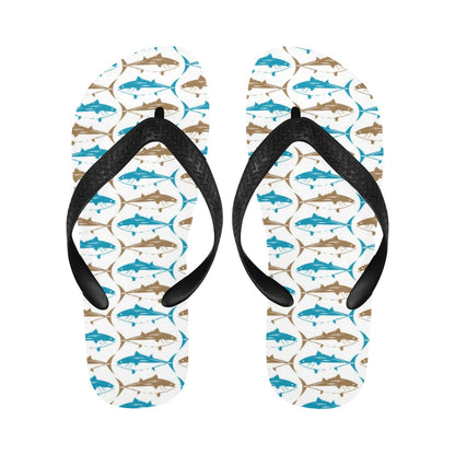 Tuna Fish Print Design LKS301 Flip Flops