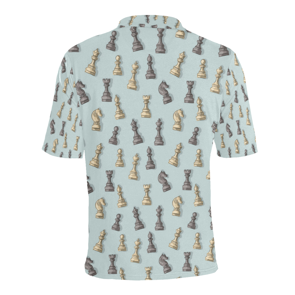 Chess Pattern Print Design 02 Men Polo Shirt