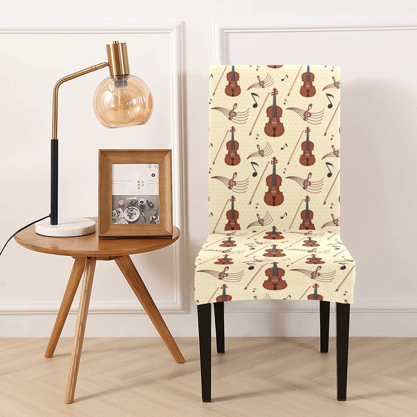 Cello Print Design LKS402 Dining Chair Slipcover
