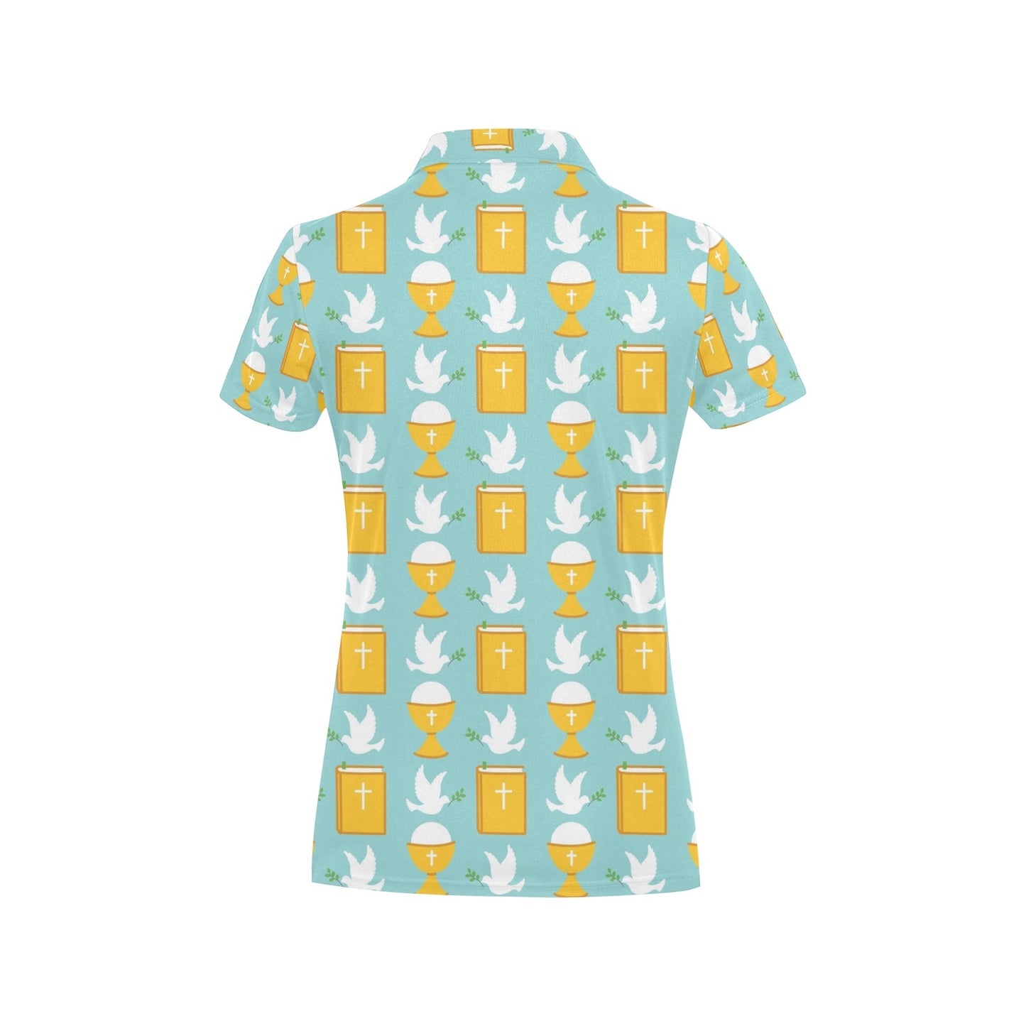 Christian Pattern Print Design 02 Women's Polo Shirt