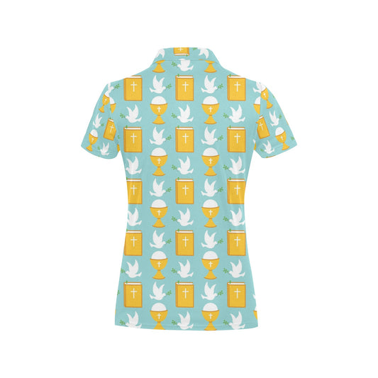 Christian Pattern Print Design 02 Women's Polo Shirt
