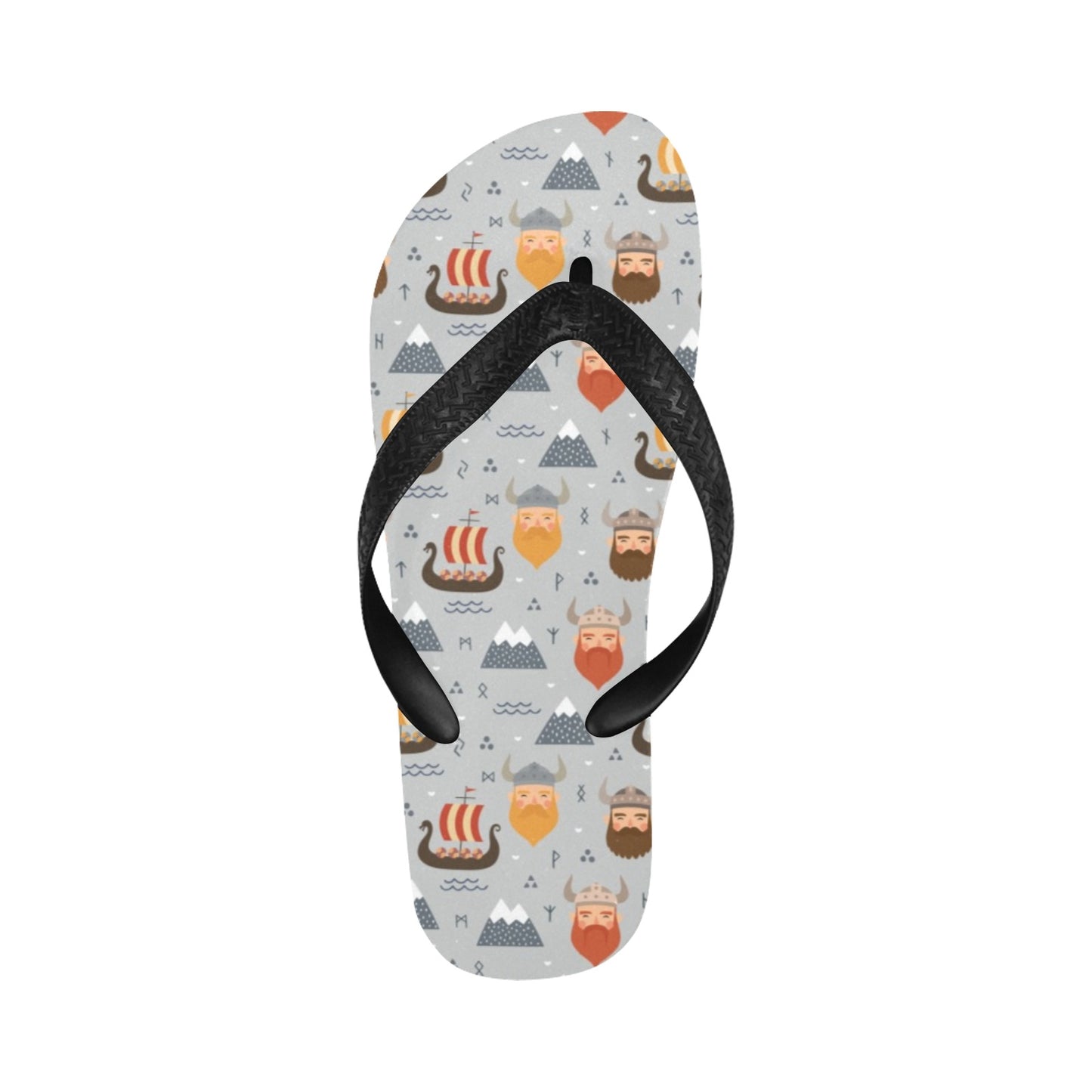 Vikings Print Design LKS307 Flip Flops