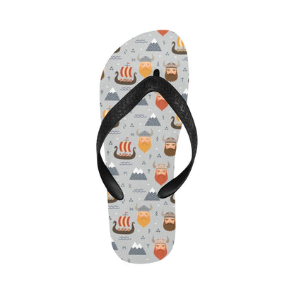 Vikings Print Design LKS307 Flip Flops