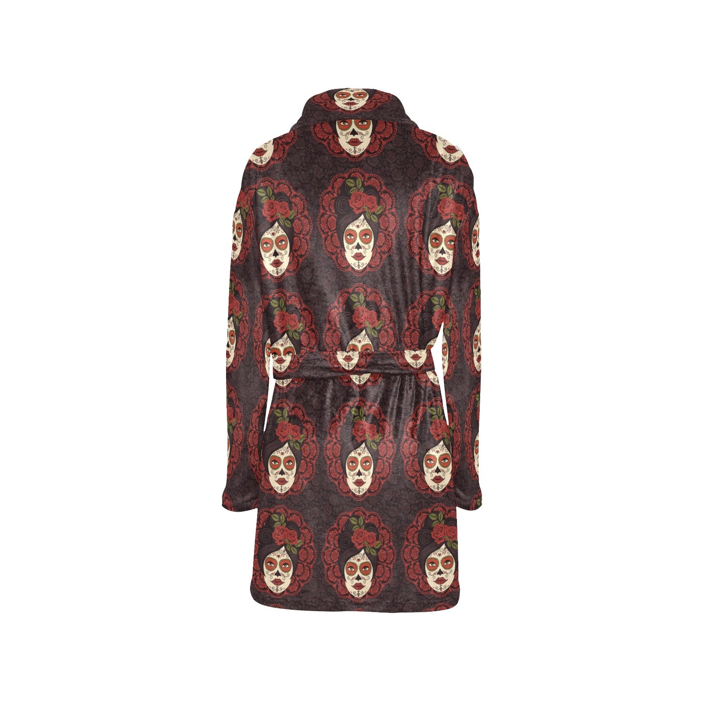 Day of the Dead Mexican Girl Women's Fleece Robe