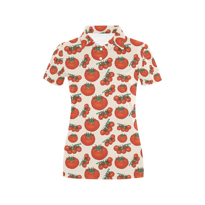 Tomato Print Design LKS302 Women's Polo Shirt