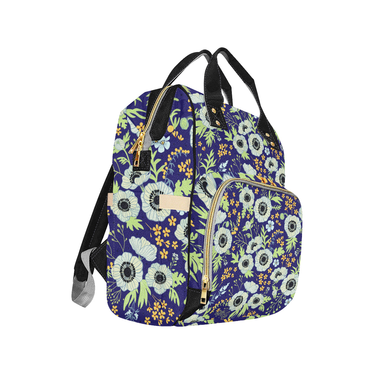Anemone Pattern Print Design AM06 Diaper Bag Backpack