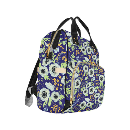Anemone Pattern Print Design AM06 Diaper Bag Backpack