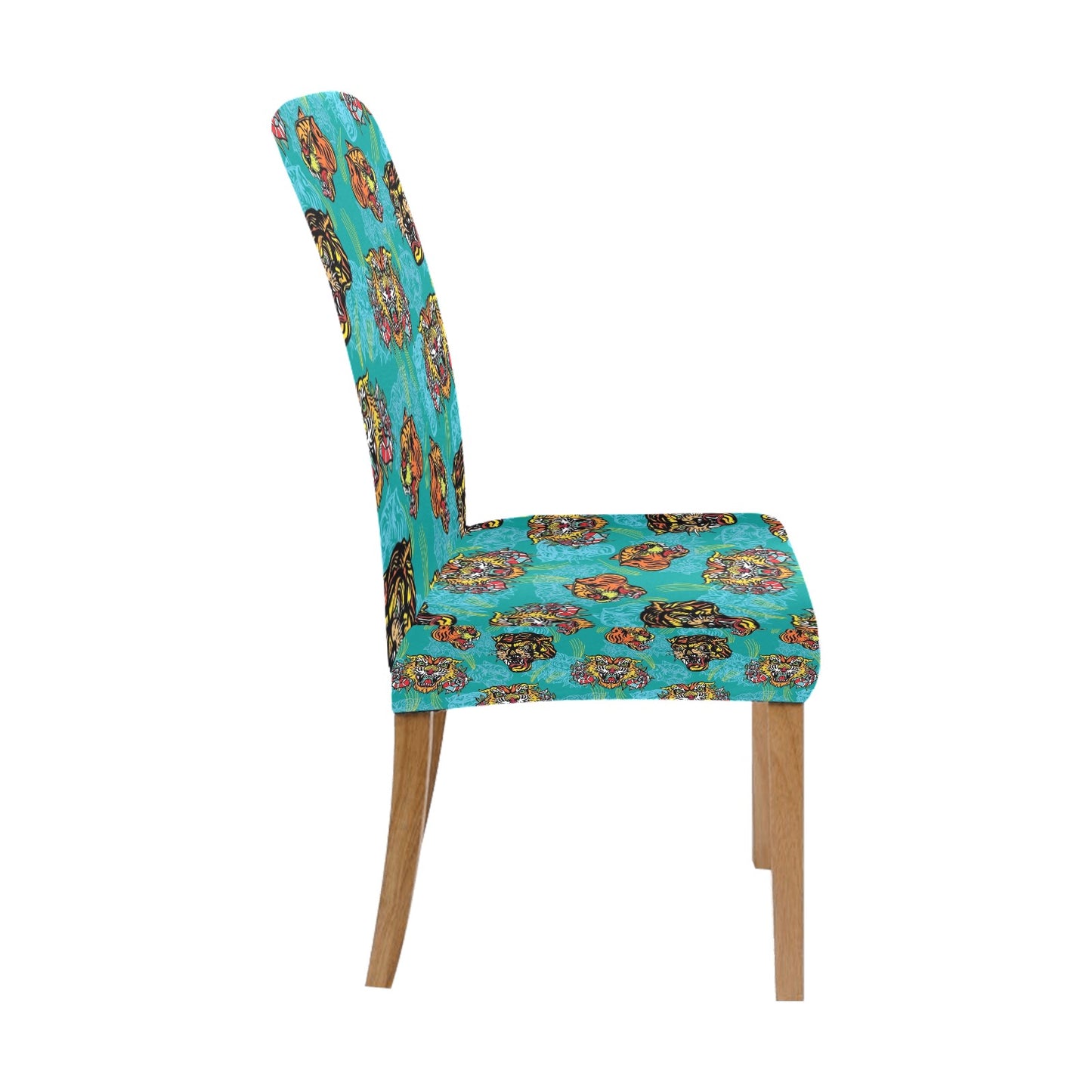 Tattoo Tiger Head Print Design LKS304 Dining Chair Slipcover
