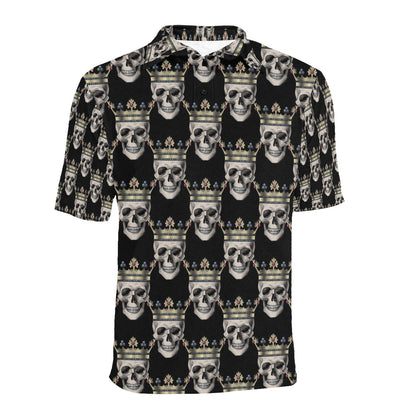 Skull King Print Design LKS3010 Men Polo Shirt