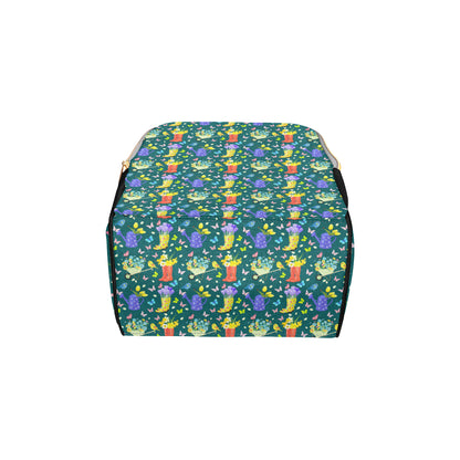 Gardening Pattern Print Design G08 Diaper Bag Backpack