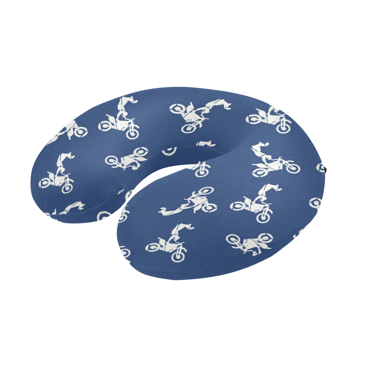 Motocross Pattern Print Design 01 U-Shaped Travel Neck Pillow