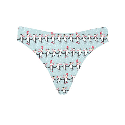 Penguin Sking Design Women's Thongs