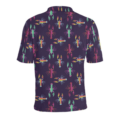 Lobster Print Design LKS402 Men Polo Shirt