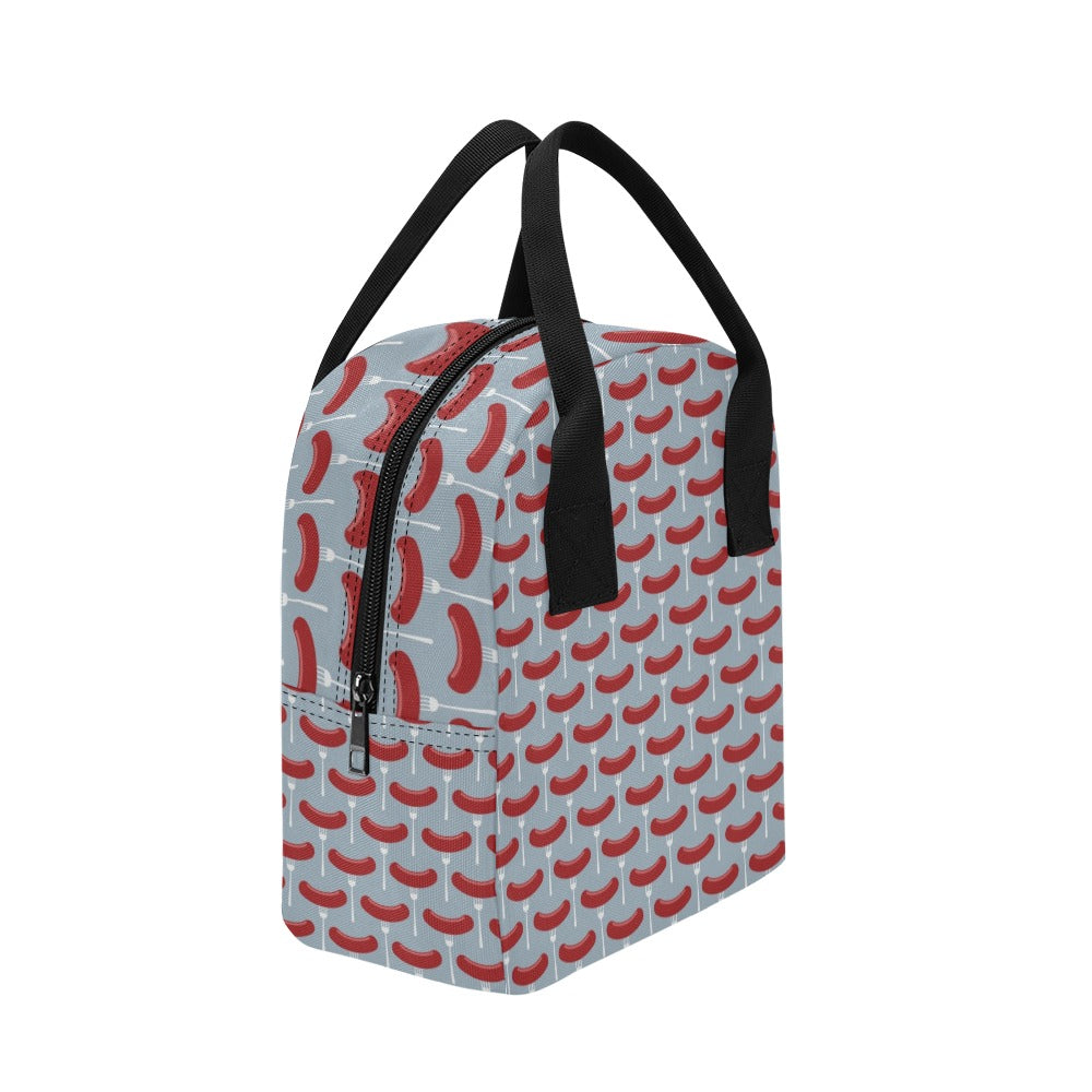 Sausage Print Design LKS301 Insulated Lunch Bag