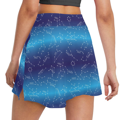 Virgo Print Design LKS302 17" Golf & Pickleball Skort with Pockets