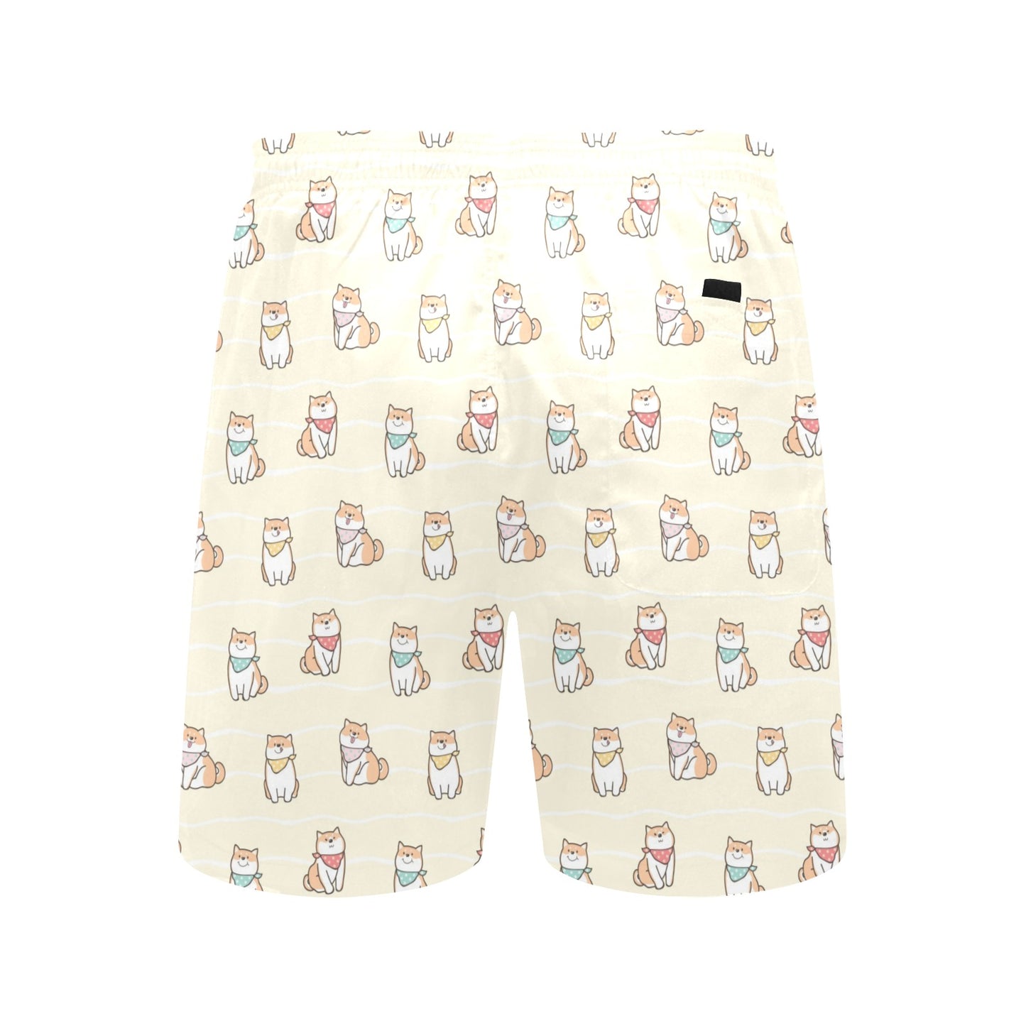 Shiba Inu Print Design LKS306 Men's Swim Trunks Beach Shorts