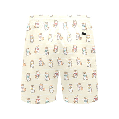 Shiba Inu Print Design LKS306 Men's Swim Trunks Beach Shorts
