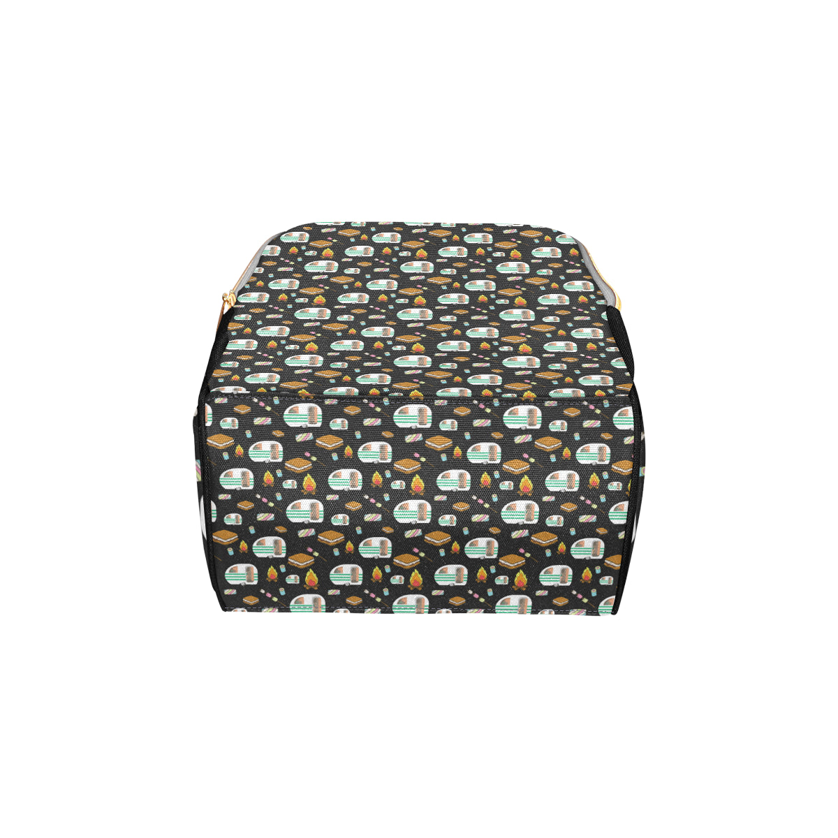 Camper marshmallow Camping Design Print Diaper Bag Backpack
