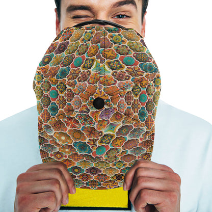 Mandala Mosaic Themed Design Print Snapback Cap
