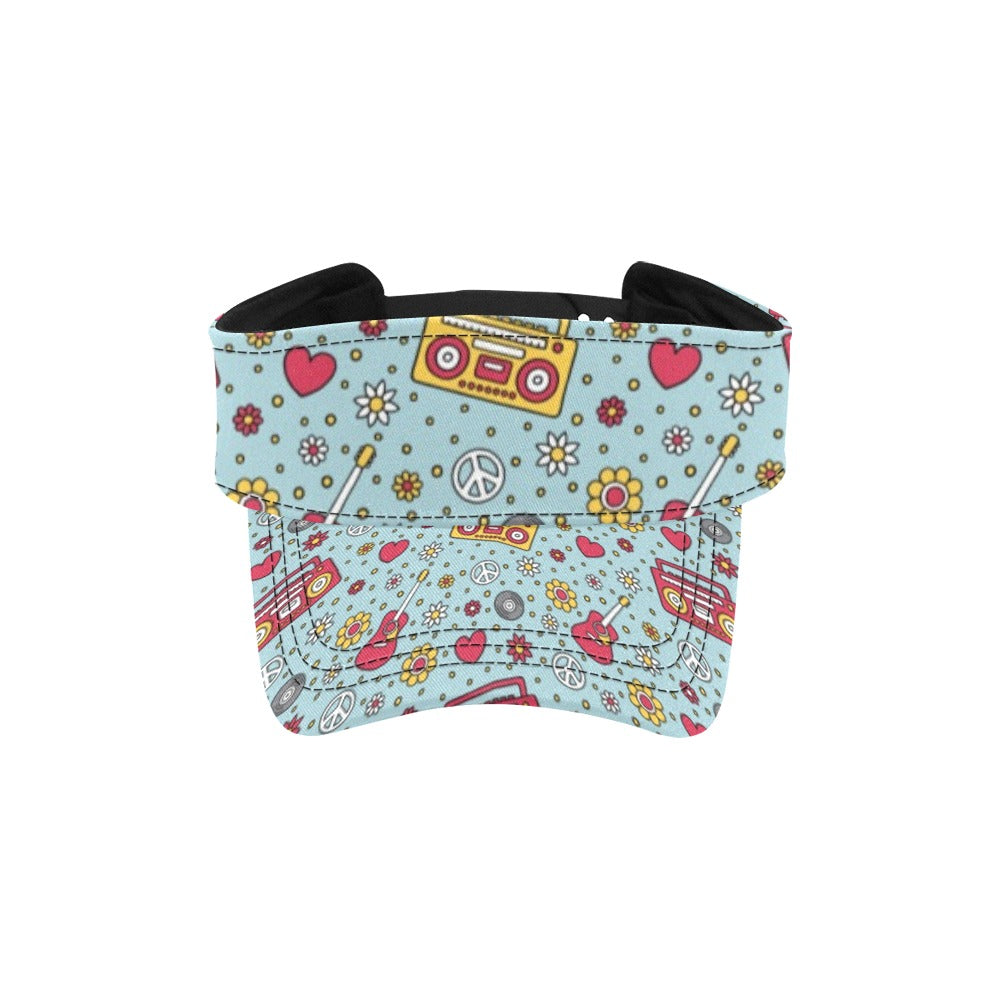 Hippie Print Design LKS307 Unisex Sun Visor
