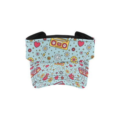 Hippie Print Design LKS307 Unisex Sun Visor