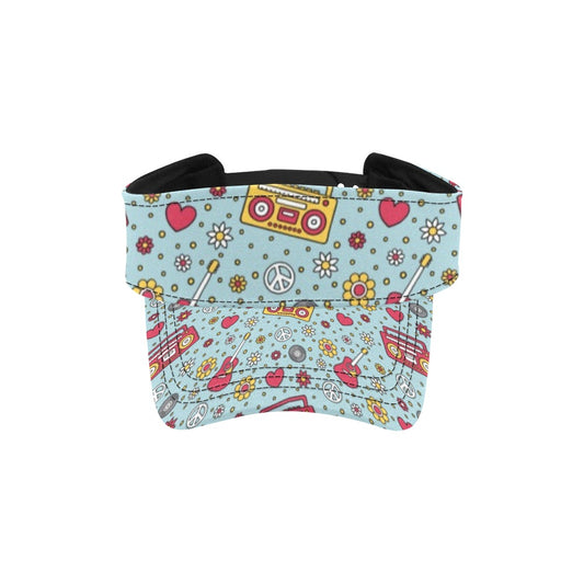Hippie Print Design LKS307 Unisex Sun Visor