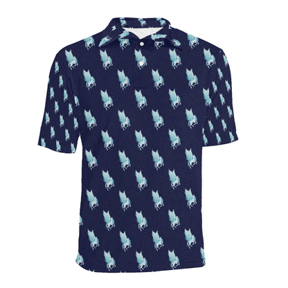 Pegasus Pattern Print Design 03 Men Polo Shirt