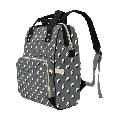 Yin Yang Print Design LKS303 Diaper Bag Backpack