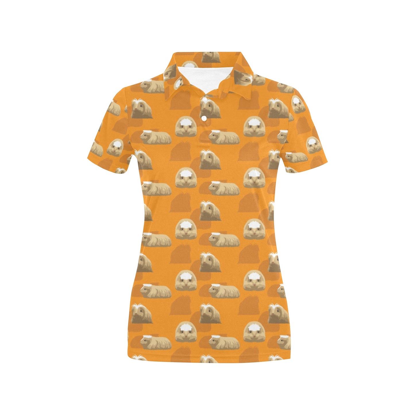 Guinea Pig Print Design LKS403 Women's Polo Shirt
