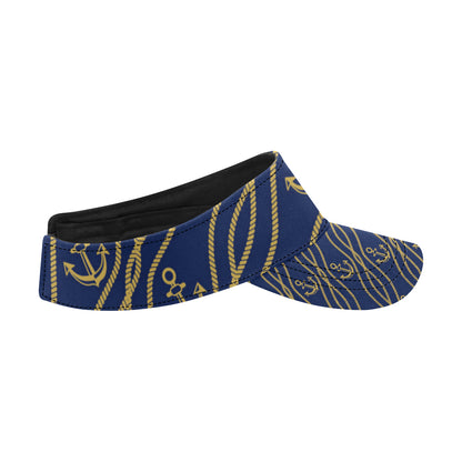 Nautical Anchor Rope  Pattern Unisex Sun Visor