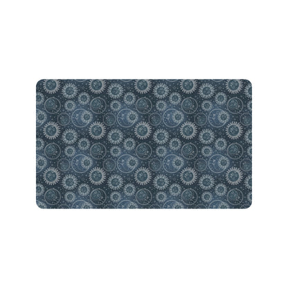 Sun Moon Tattoo Design Themed Print Rubber Doormat