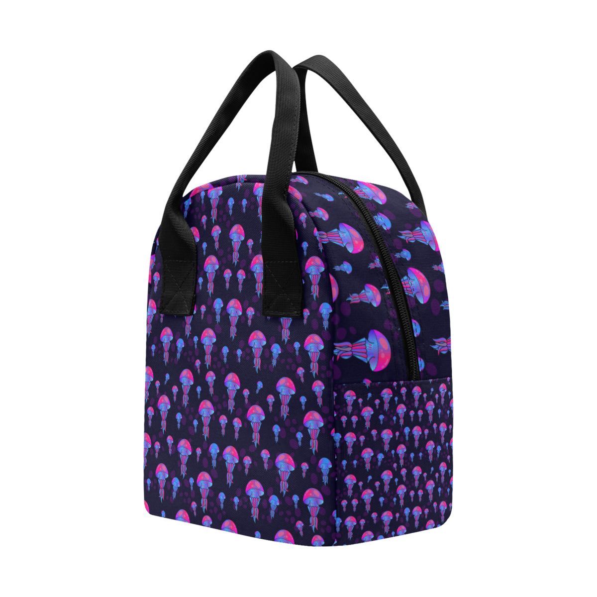 Jellyfish Neon Print Insulated Lunch Bag