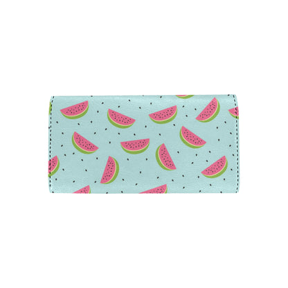 Watermelon Pattern Print Design WM06 Women's Trifold Wallet