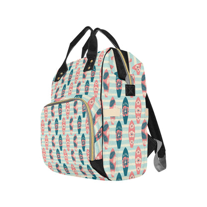 Aloha Hawaii Surfboard Pattern Print Design 02 Diaper Bag Backpack