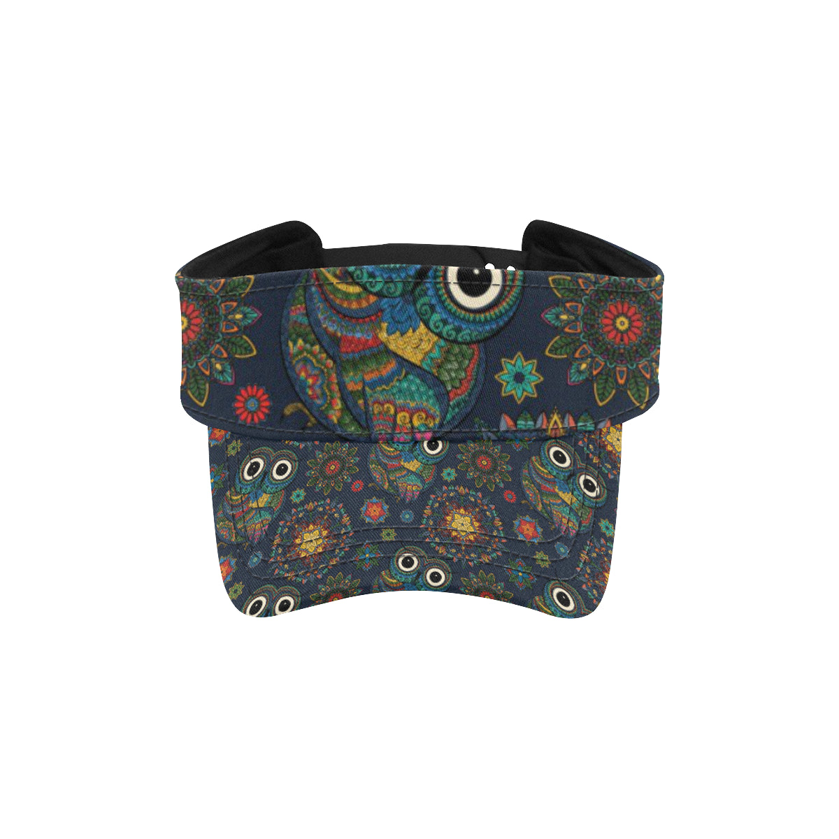 Owl Boho Style Pattern Print Design A04 Unisex Sun Visor