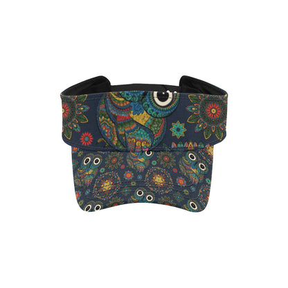 Owl Boho Style Pattern Print Design A04 Unisex Sun Visor