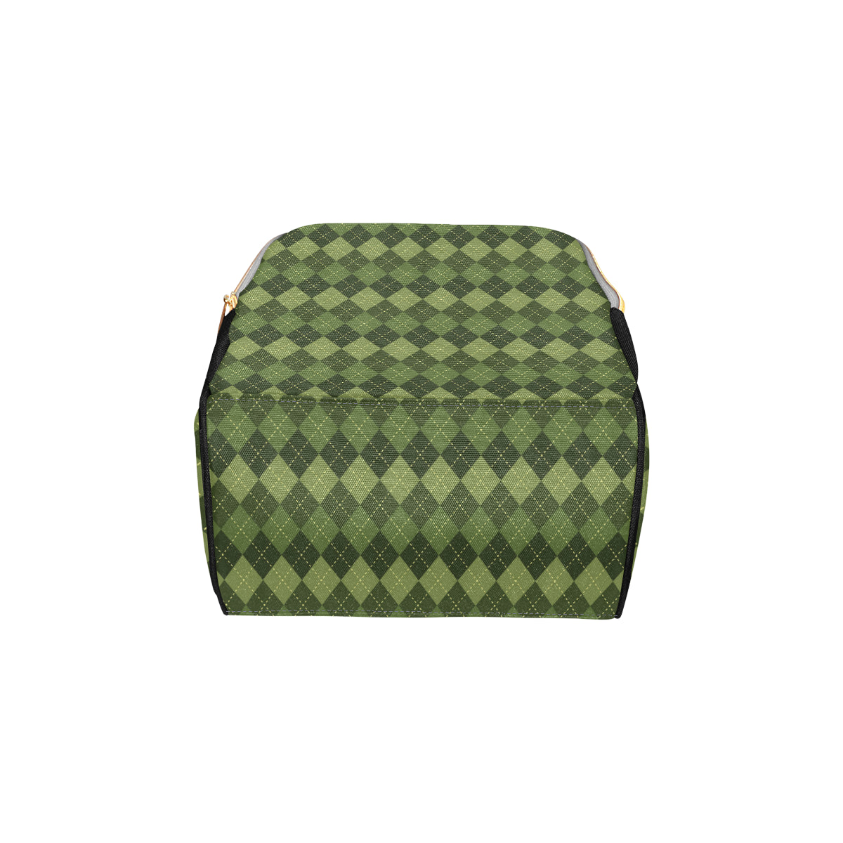 Argyle Green Pattern Print Design 01 Diaper Bag Backpack