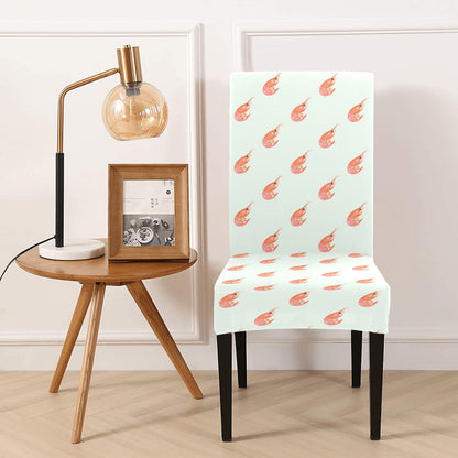 Shrimp Print Design LKS304 Dining Chair Slipcover