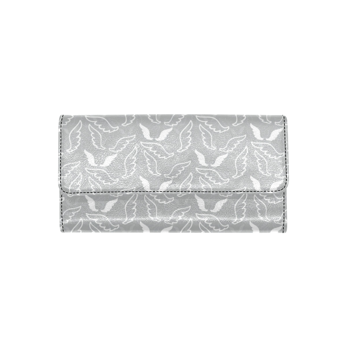 Angel Wings Pattern Print Design 01 Women's Trifold Wallet